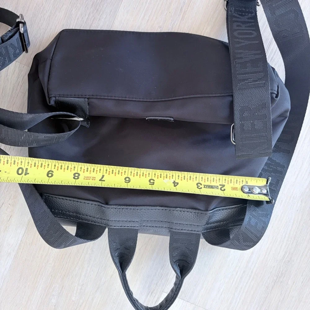 Botkier New York Black Mini Trigger Backpack‎ Bag Handbag Travel Zippers.